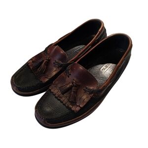Sperry Topsider Kiltie Tassel Tremont Classic Brown Black Men's Loafers 12M EUC